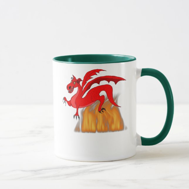 Dragon & Flames Mug (Right)