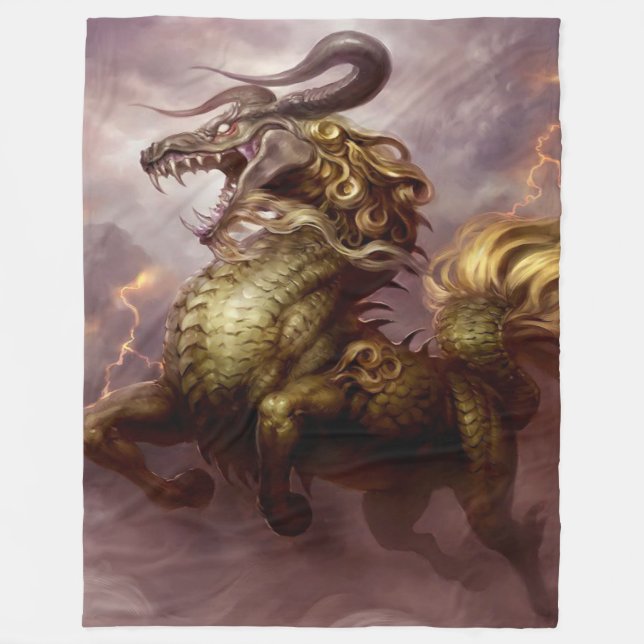 DRAGON  FLEECE BLANKET (Front)