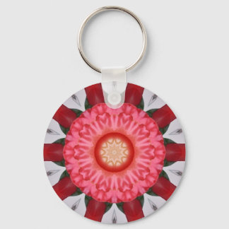 Dragon Flower Abstract Keychain