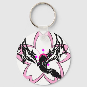 Dragon Flower Cherry Blossom Keychain