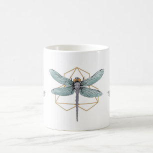 Dragon Fly Peony Mug