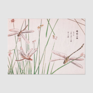 DRAGON FLY WITH GRASS Tissue Paper