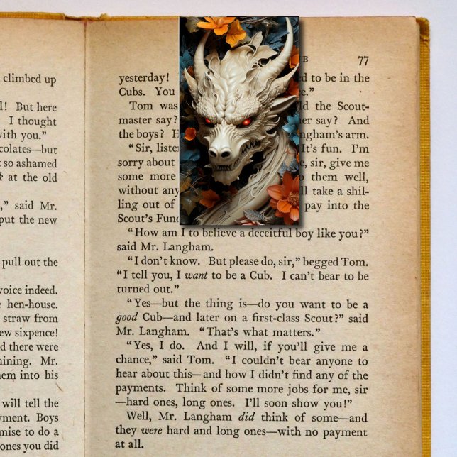 Dragon Folding Bookmarks Bookmarkers Business Card (Creator Uploaded)