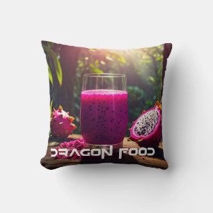 DRAGON FOOD - DRAGON FRUIT (Pitahaya) Throw Pillow