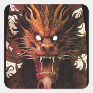 Dragon Force  Square Sticker