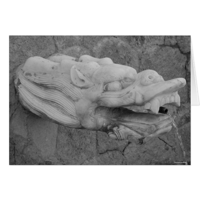 Dragon Fountain Card (Front Horizontal)