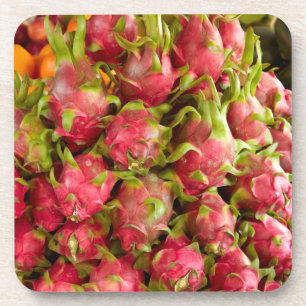 Dragon Fruit Can Duoc Market Coaster