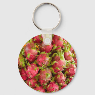 Dragon Fruit Can Duoc Market Keychain
