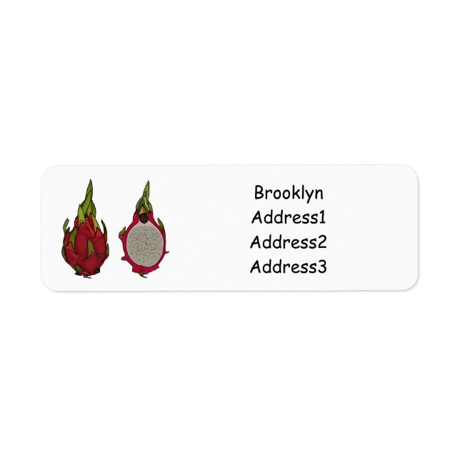 Dragon fruit cartoon illustration (Front)