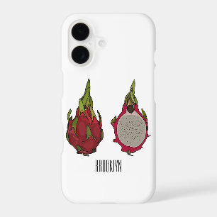 Dragon fruit cartoon illustration 