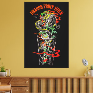 Dragon Fruit Juice Canvas Print