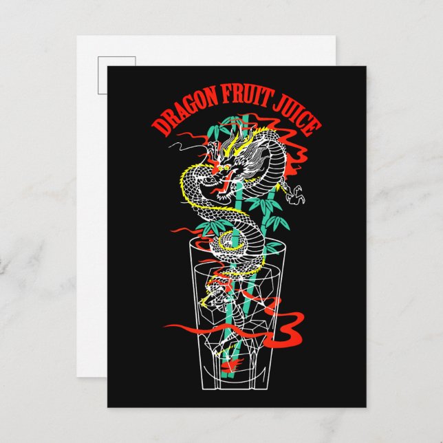 Dragon Fruit Juice Postcard (Front/Back)