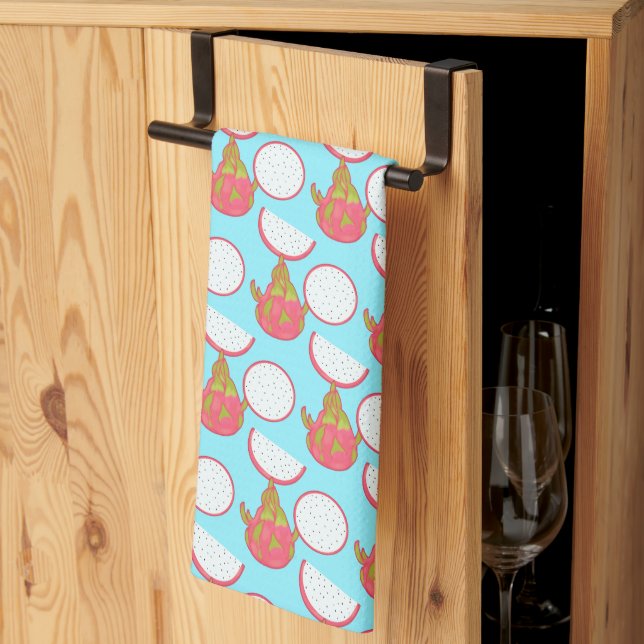 Dragon Fruit Kitchen Towel (Thirds Fold)