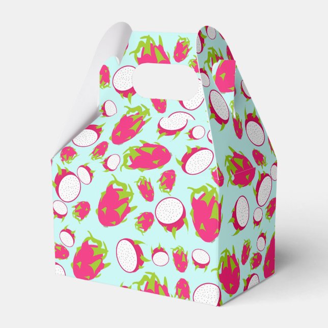 Dragon Fruit Pattern Favor Box (Front Side)