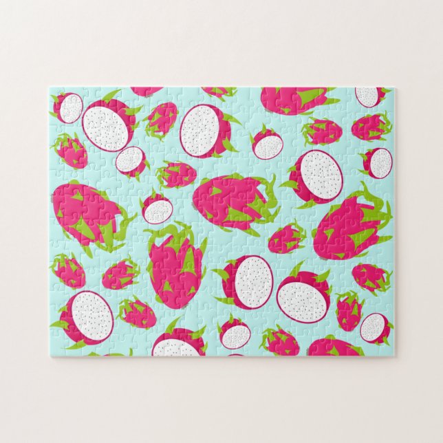 Dragon Fruit Pattern Jigsaw Puzzle (Horizontal)