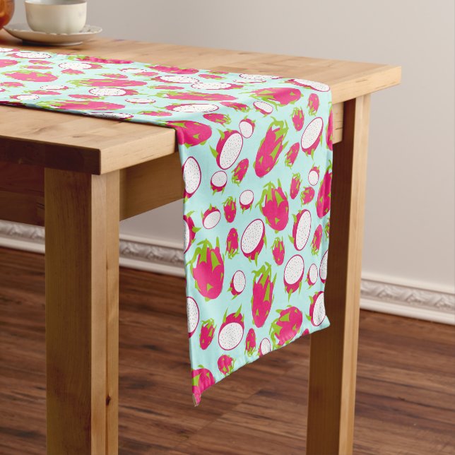 Dragon Fruit Pattern Long Table Runner (In Situ)