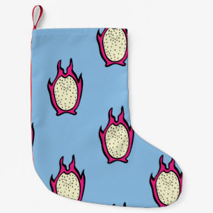 Dragon Fruit: Vintage Ink Drawing. Small Christmas Stocking