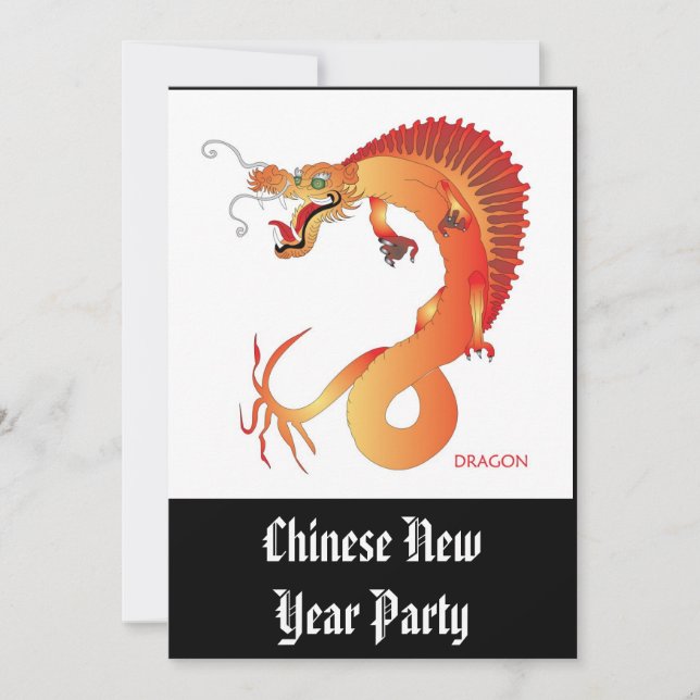 Dragon full color Invitation (Front)