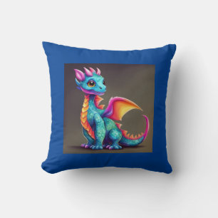 Dragon fun  throw pillow
