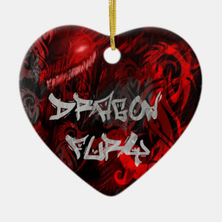 Dragon fury ceramic ornament