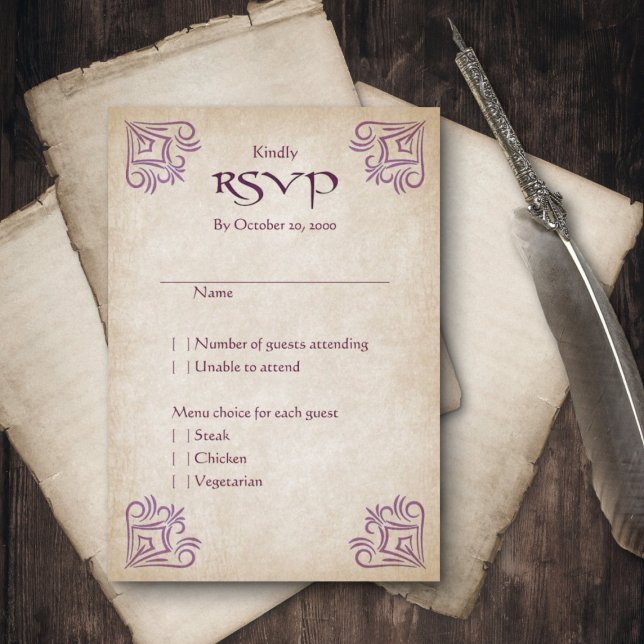 Dragon Gamer Fantasy RSVP Card (Creator Uploaded)
