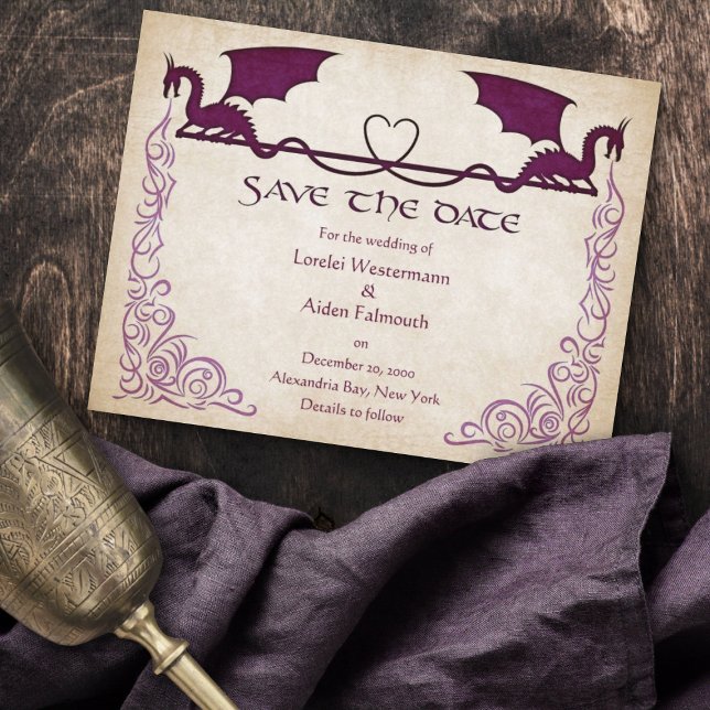 Dragon Gamer Fantasy Save The Date (Creator Uploaded)