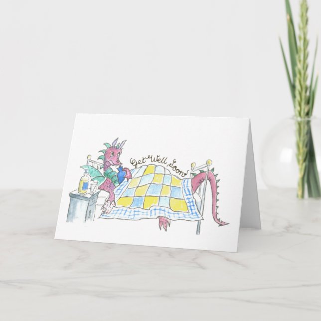 Dragon Get Well Card (Front)