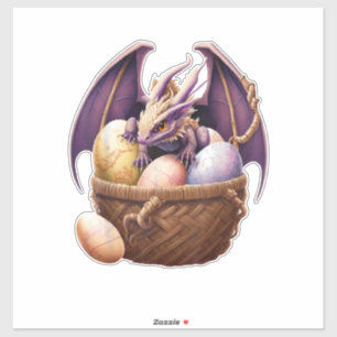 Dragon Girl Lover Collecting Easter Eggs - Kids Cu