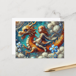 Dragon Girl Postcard