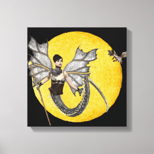 Dragon Goddess Wrapped Canvas