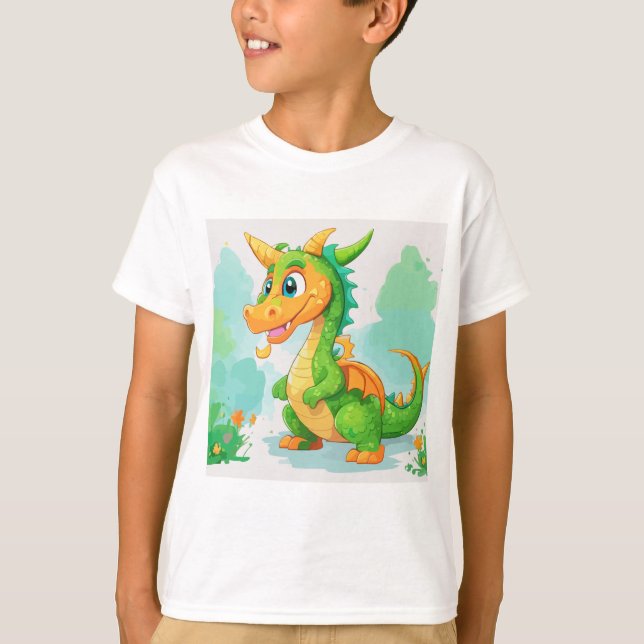 Dragon green artwork T-Shirt (Front)