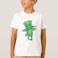 Dragon Green Fairy Tale Cute Animals For Kids