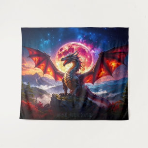 Dragon Grid 001 Tapestry
