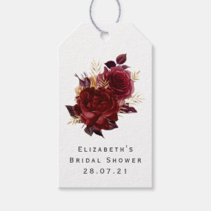 Dragon Grimoire Floral Fantasy Gift Tags