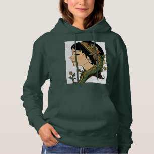 Dragon Hair Lady – Persian Fantasy Woman Art Hoodie