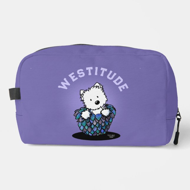 Dragon Hatchling Westie  Dopp Kit (Front)