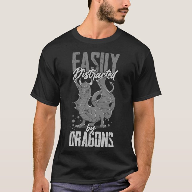 Dragon Head Cute Fantasy Creature T-Shirt (Front)