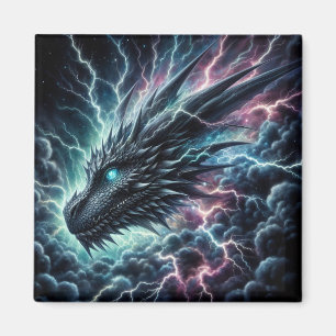 Dragon Head in a Thunderstorm with Lightning Magnet