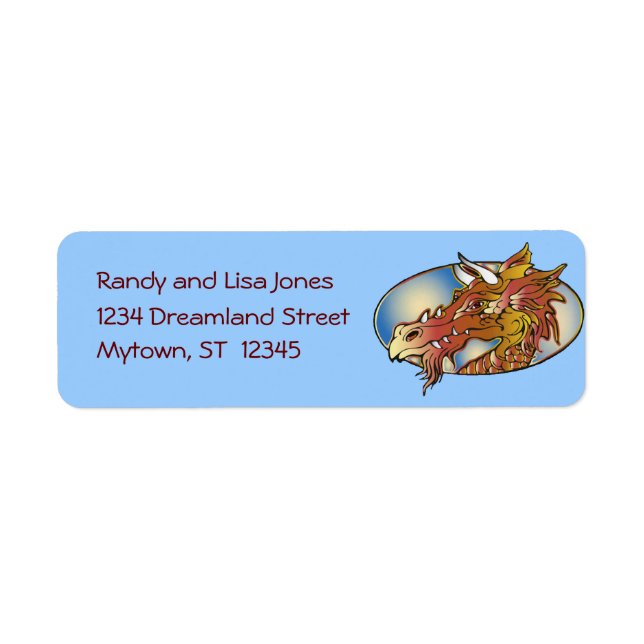 Dragon Head Label (Front)