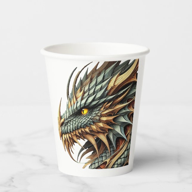 Dragon Head    Paper Cups (Front)