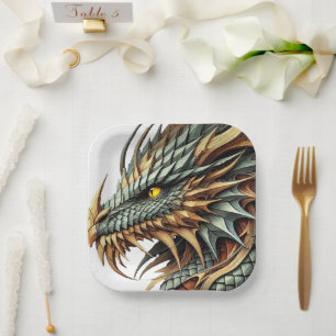 Dragon Head    Paper Plate