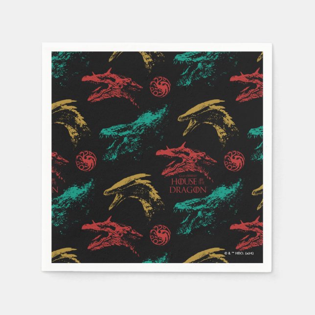 Dragon Head Pattern Napkin (Front)