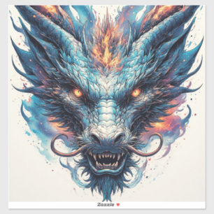 Dragon Head With Fierce Eyes
