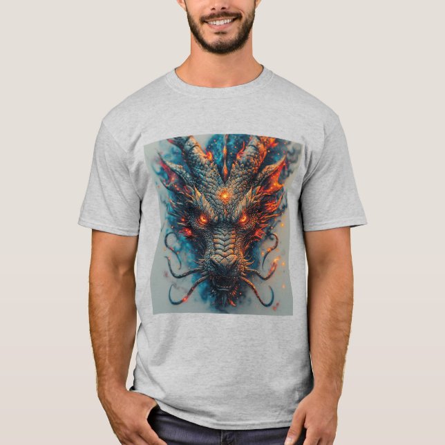 Dragon Head With Fierce Eyes T-Shirt (Front)