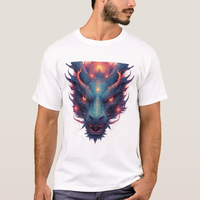 Dragon Head With Fierce Eyes T-Shirt (Front)