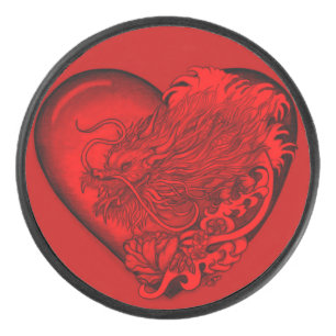 Dragon Heart Hockey Puck