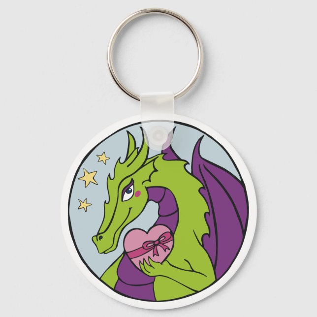 Dragon Heart Keychain (Front)