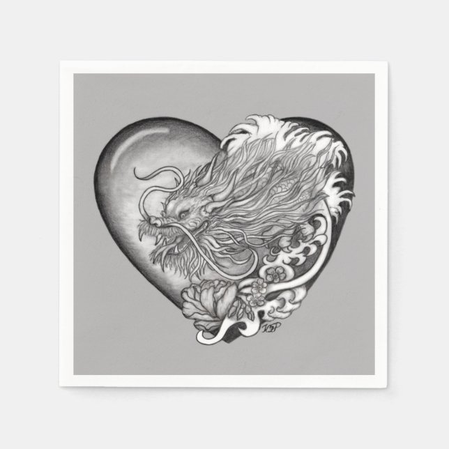 Dragon Heart Napkin (Front)