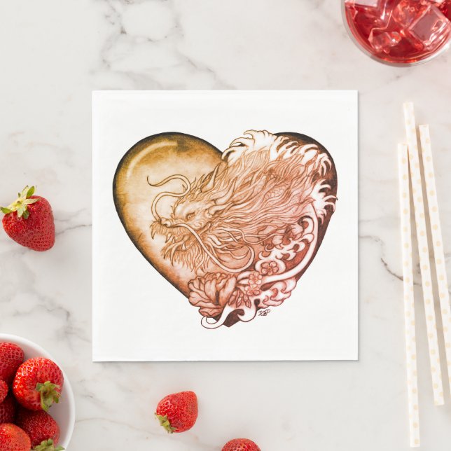 Dragon Heart Napkin (Insitu)