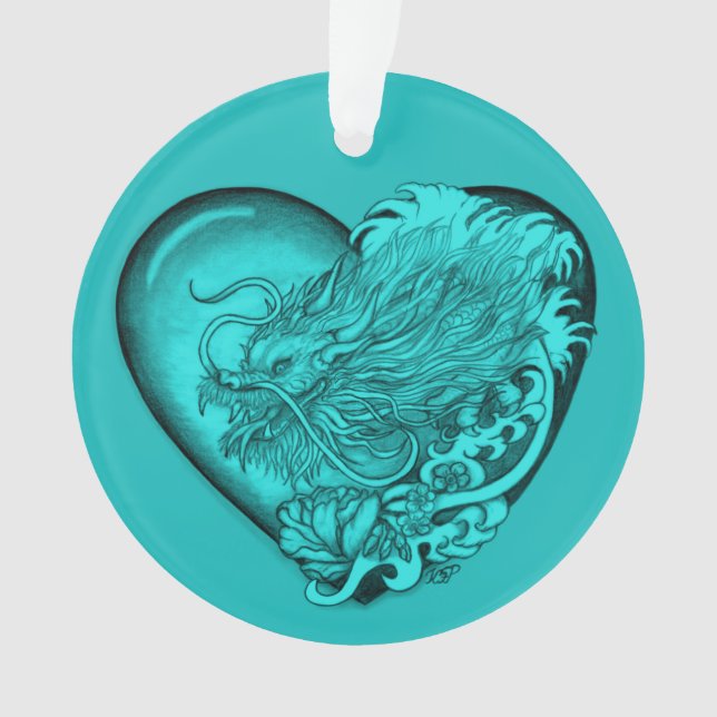 Dragon Heart Ornament (Front)